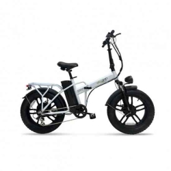 SkyJet BICI ELETTRICA CON PEDALATA ASSISTITA E-BIKE ROBUSTO 20" - 250W - BIANCO